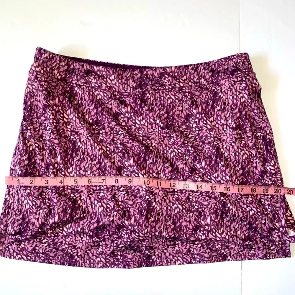 Tranquility Active Skort Purple Print Women’s L - Picture 10 of 11